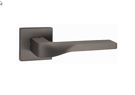 Межкомнатная дверная ручка Renz Эннио 98-03 MBN, матовый черный никель